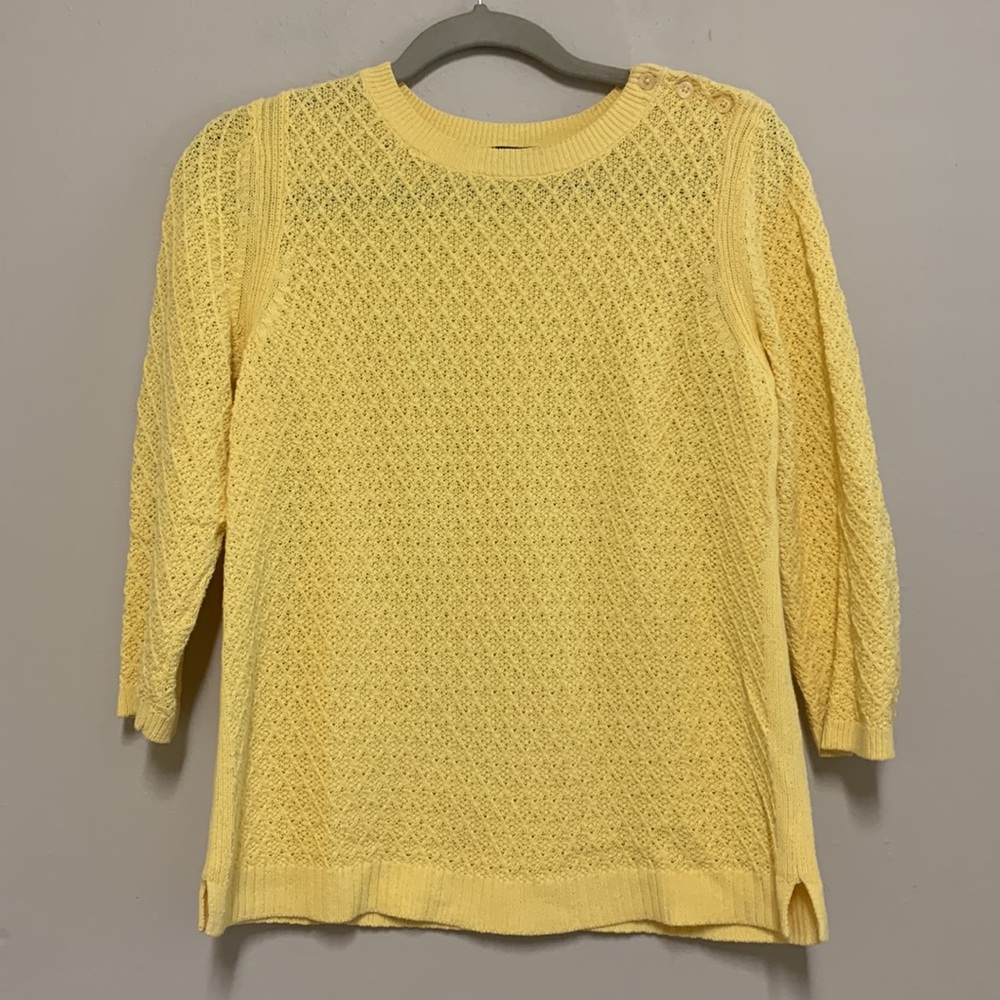 Talbot's yellow cotton sweater